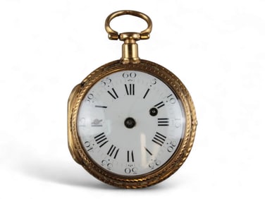 French 18K Gold Tri-Color Repeater Pocket Watch