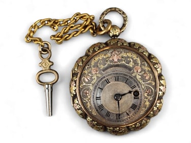 Moricand & Degrangi 18k Gold Pocket Watch
