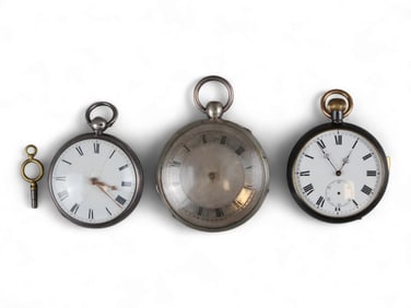 (3) Large Size Pocket Watches