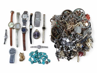 Estate Jewelry Lot Including Silver