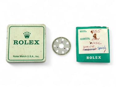 Vintage Rolex Day Disc 1555 Spanish in Tin