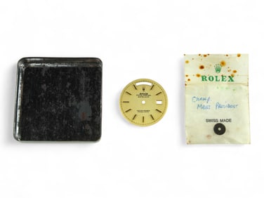 Vintage Rolex Datejust Dial in Tin