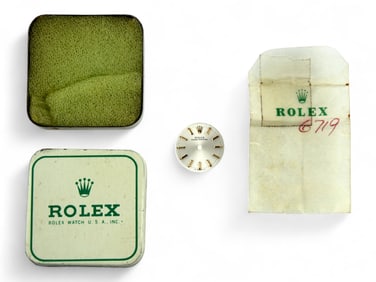 Vintage Rolex Dial in Tin