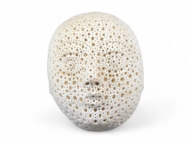 Alexander Ney Terracotta Head Sculpture