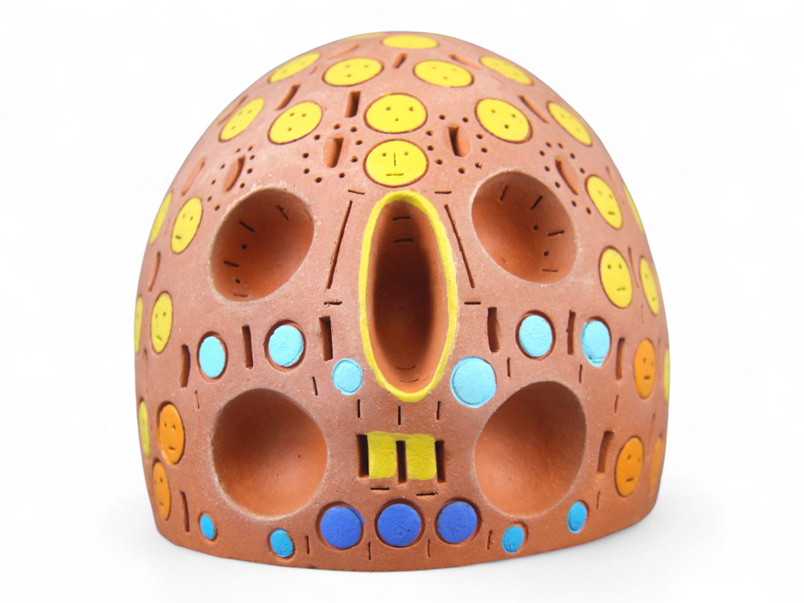 Alexander Ney Polychrome Terracotta Head Sculpture (1 of 5)