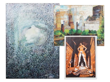 Group of (3) Contemporary Artworks