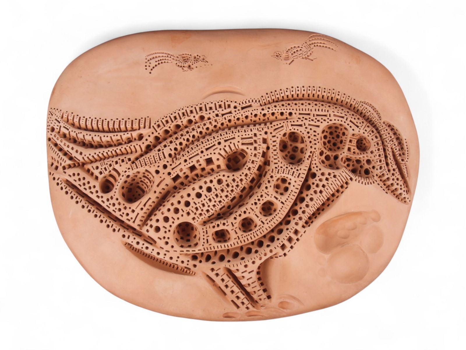 Alexander Ney Terracotta Bird Plaque (1 of 4)