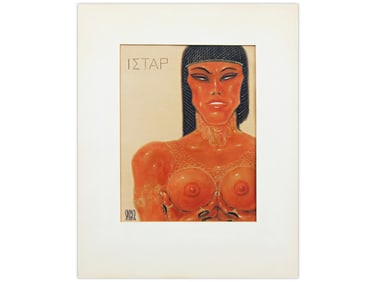 Harry G. Spanner "Ishtar" Gouache on Paper