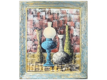 Oil on Canvas, Modern Still Life, Artist Signed