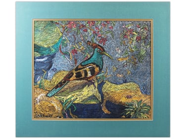 Vibrant Tropical Bird, Mixed Media