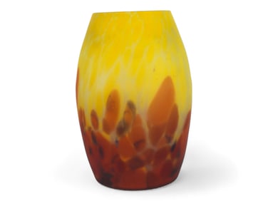 Muller Freres Luneville French Art Glass Vase