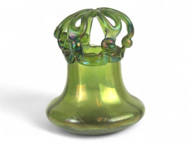 Bohemian Art Glass Vase, Attributed to Kralik
