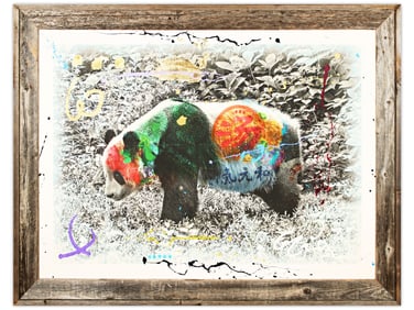 Arno Elias, "Panda" Limited Edition Mixed Media