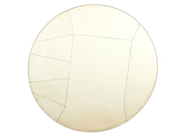Leon Polk Smith "White Round", 1957 Oil on Canvas