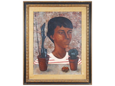 Pierre Henry, Oil on Masonite