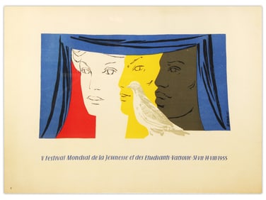 1955 Warsaw Youth Festival Poster