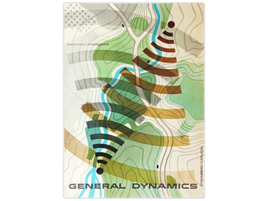 General Dynamics Electronic Intelligence Poster by Erik Nitsche