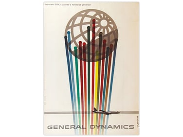 General Dynamics Convair 880 Poster by Erik Nitsche