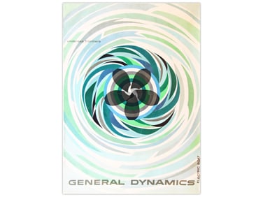 General Dynamics Undersea Frontiers Poster by Erik Nitsche