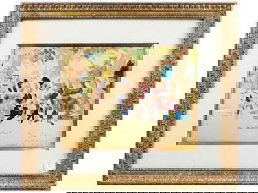 George Benjamin Luks (1866 - 1933) Watercolor