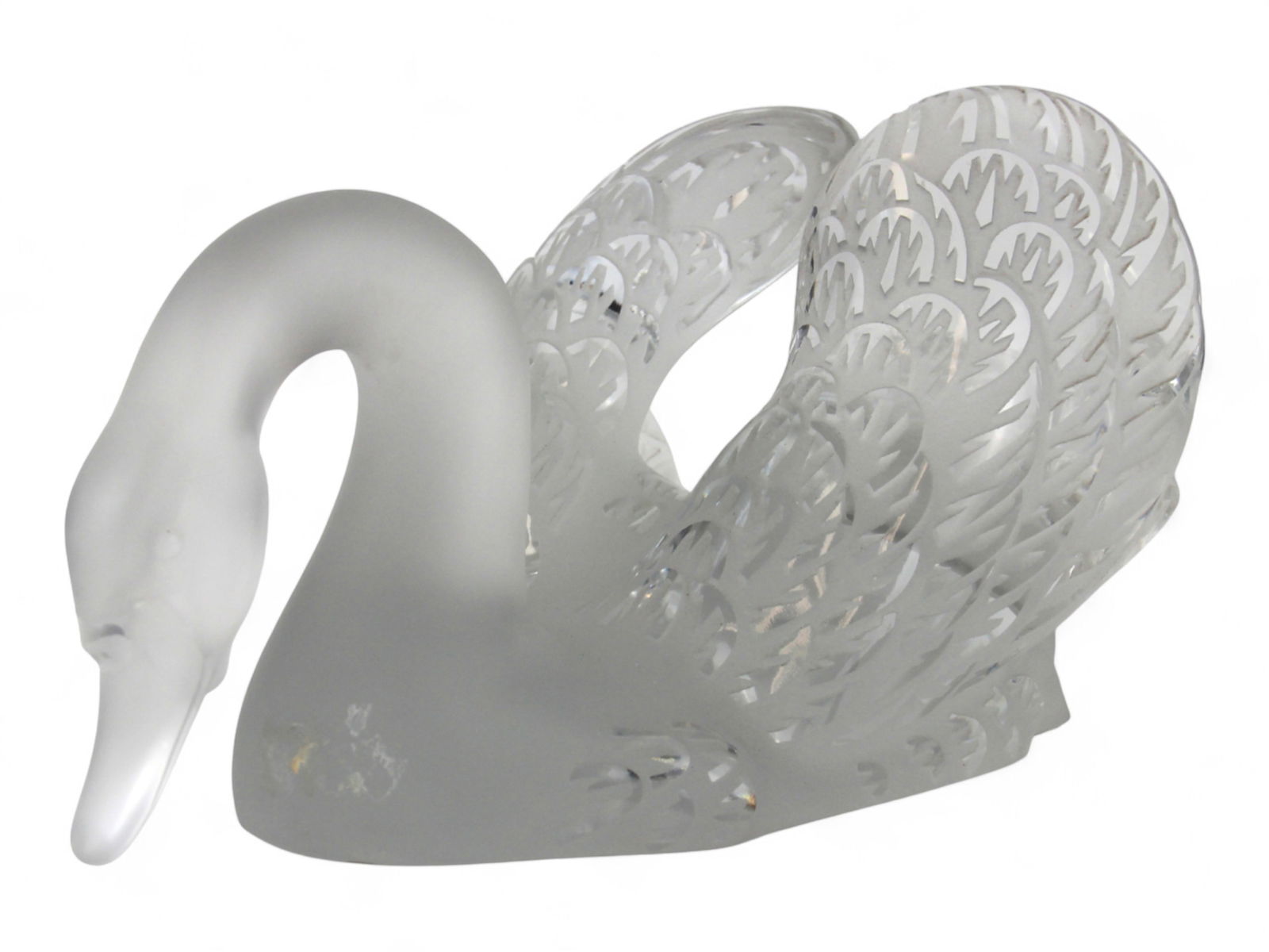 Lalique Swan Sculpture, "Head Down" (1 of 4)