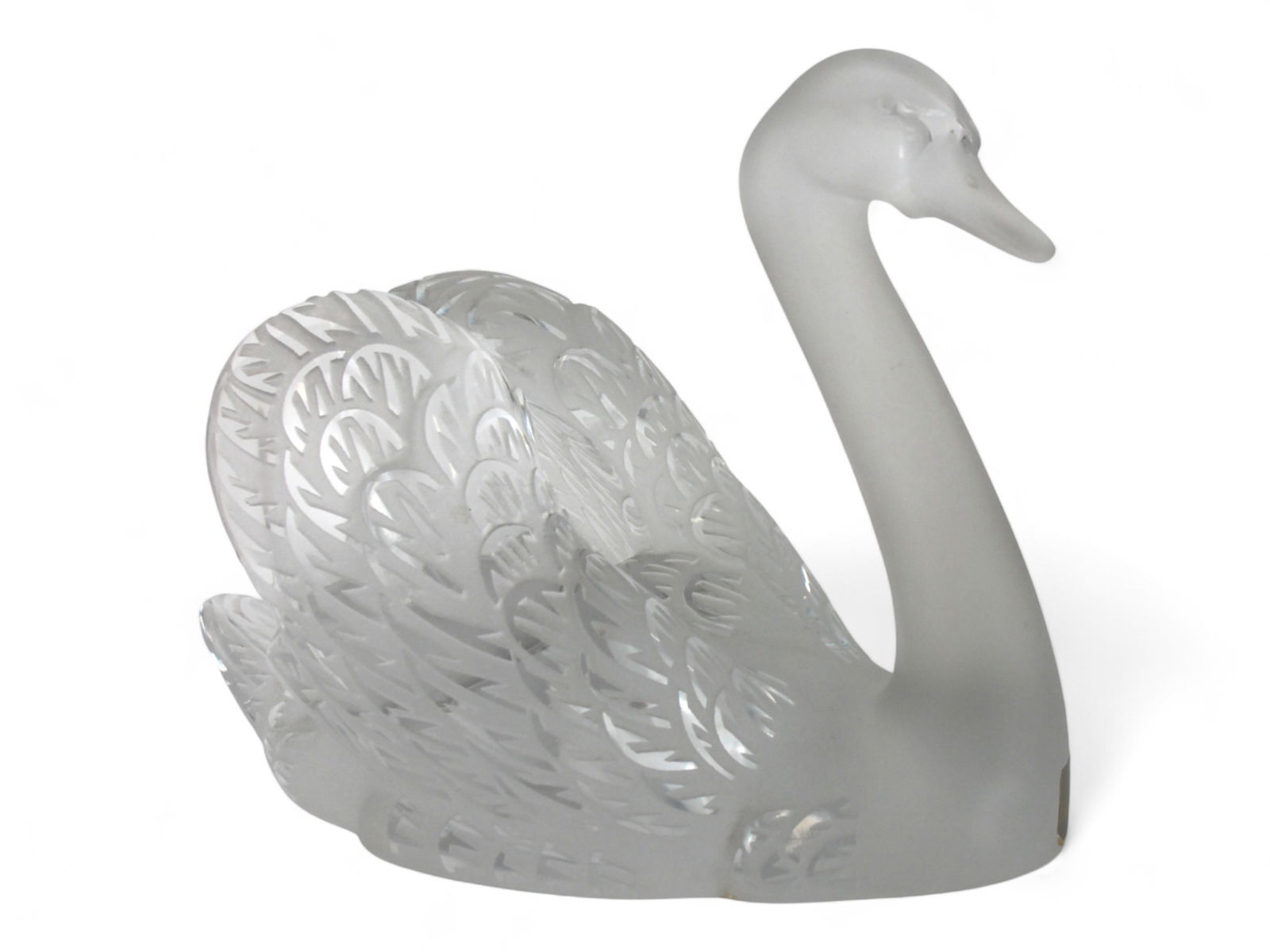 Lalique Swan Sculpture, "Head Up" (1 of 5)