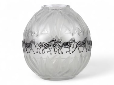 Lalique "Tanzania" Zebra Vase