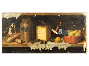 William Michael Harnett, Oil on Canvas Still Life