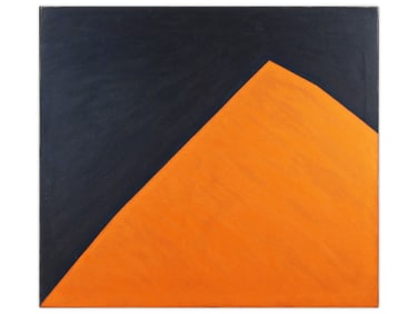 George Terasaki, Abstract O/C "Orange Grey"