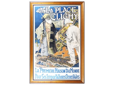 c.1890's A La Place Clichy Poster, Eugene Grasset