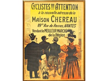 Cyclistes!!! Attention Poster, Charles Tichon