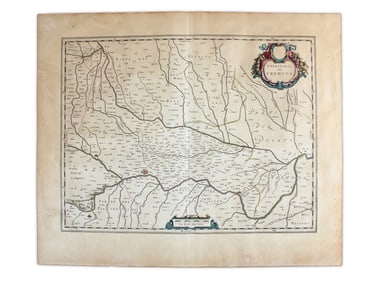 17th Century Map of Cremona Italy