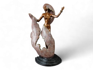 Erte Limited Edition Bronze, "Folies Bergere"