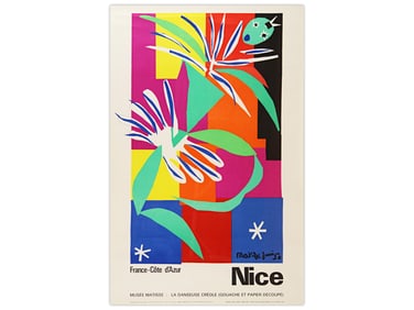 Henri Matisse "Nice" French Tourism Poster