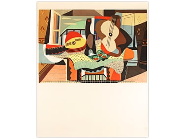 Pablo Picasso, "Mandolin & Guitar" Lithograph