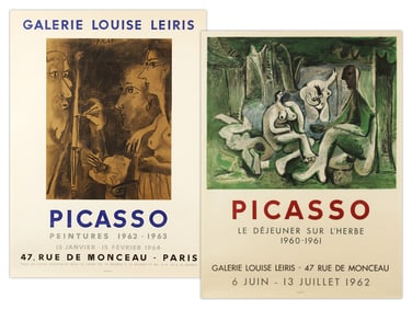 (2) Pablo Picasso Exhibition Posters