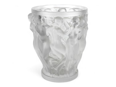 Lalique "Bacchantes" Frosted Vase
