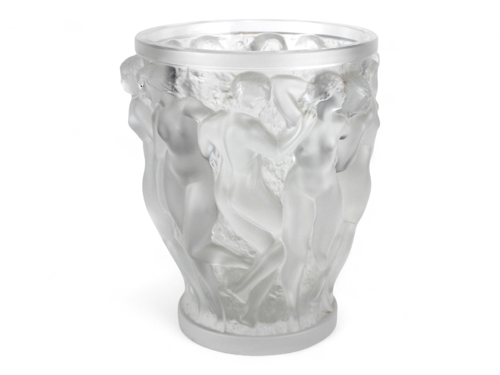 Lalique "Bacchantes" Frosted Vase (1 of 3)