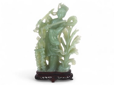 Jadeite Carving of Female Figure