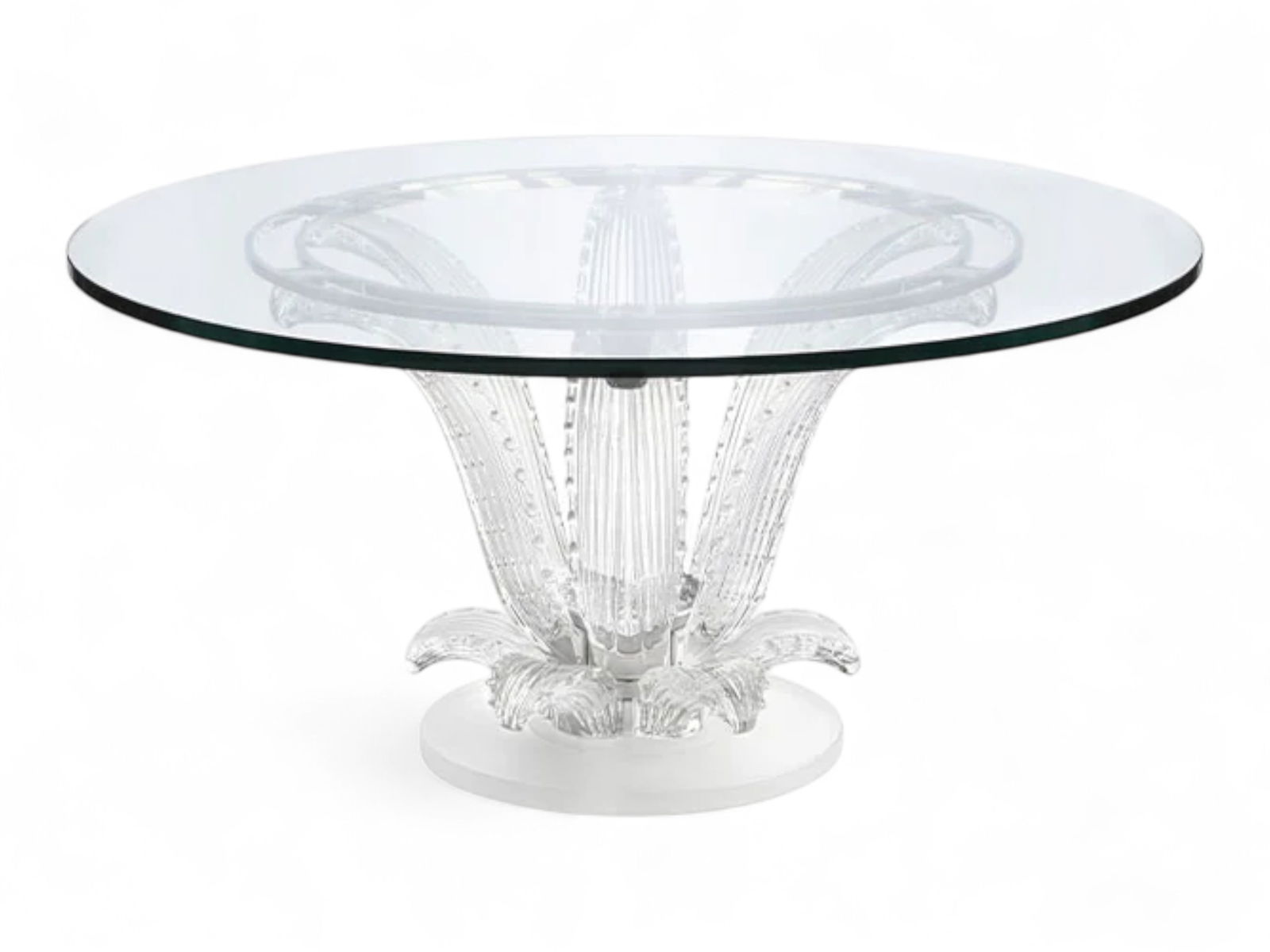 Lalique, France Clear Crystal Cactus Round Table (1 of 1)