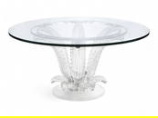 Lalique, France Clear Crystal Cactus Round Table
