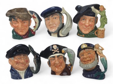 (6) Royal Doulton Toby Jugs