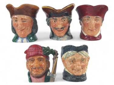 (5) Royal Doulton Toby Jugs