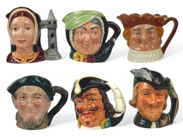 (6) Royal Doulton Toby Jugs