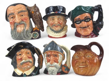 (6) Royal Doulton Toby Jugs