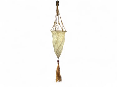 Venetia Studium Fortuny Silk Pendant Sconce