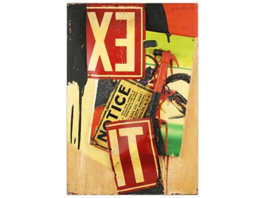 Giuseppe Napoli Mixed Media Collage on Panel