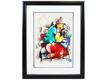 David Schluss, "Afternoon Melody" Signed Serigraph