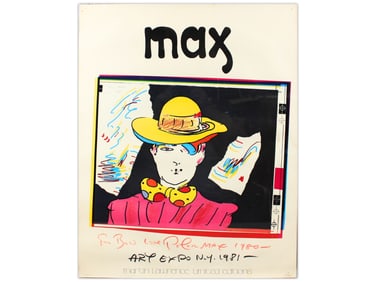 Peter Max Signed 1981 Art Expo Print