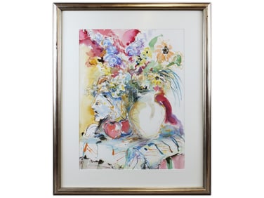 Batya Wise, Abstract Watercolor Still Life